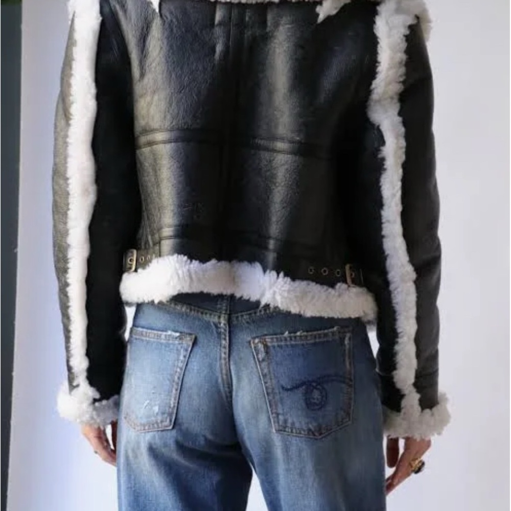 R13 Shrunken Shearling Jacket - image 3